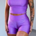 SHORT BASIC ROXO TRILOBAL