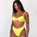 BIQUÍNI HOT PANTS AMARELO LIMÃO