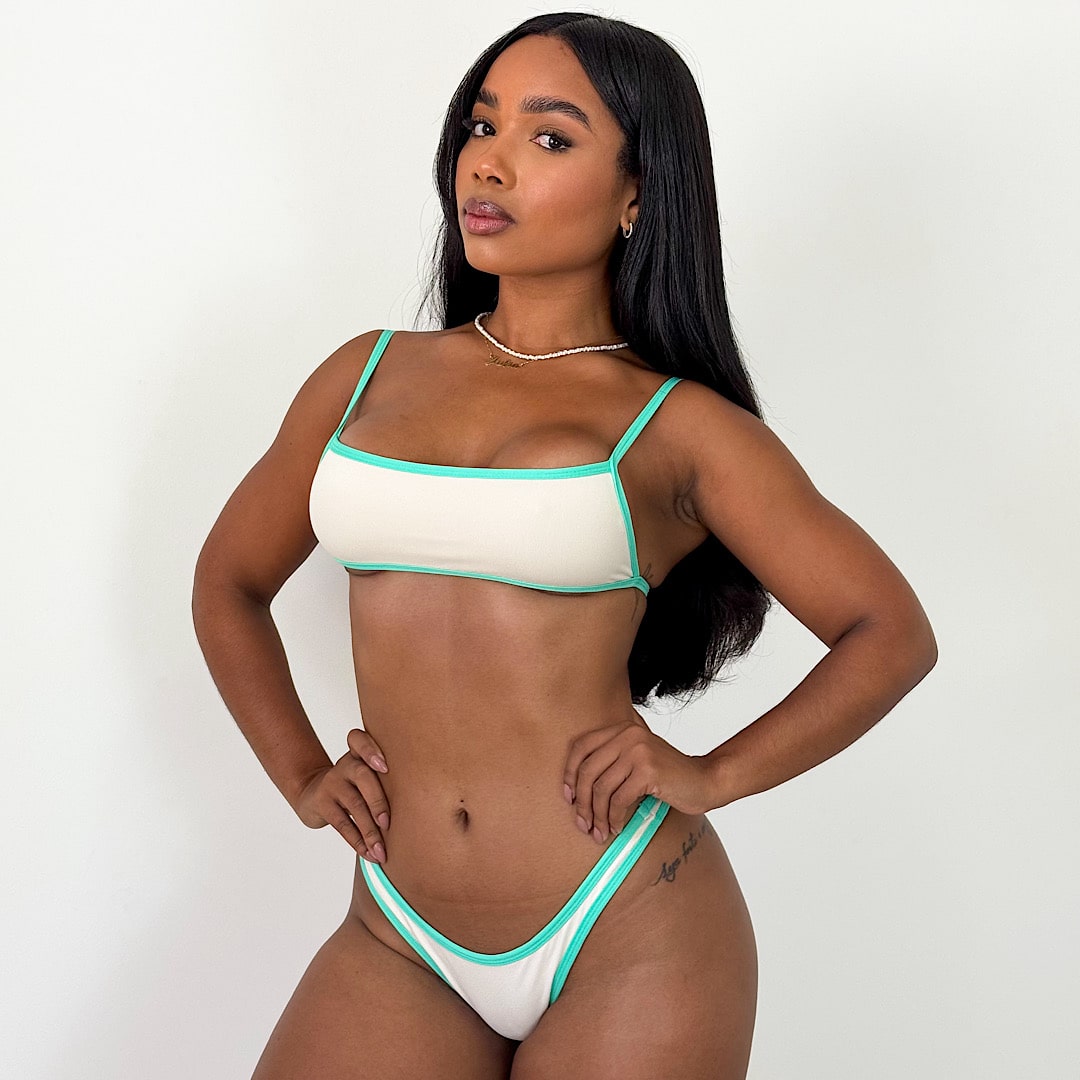 BIQUÍNI DESEJO CREME&VERDE