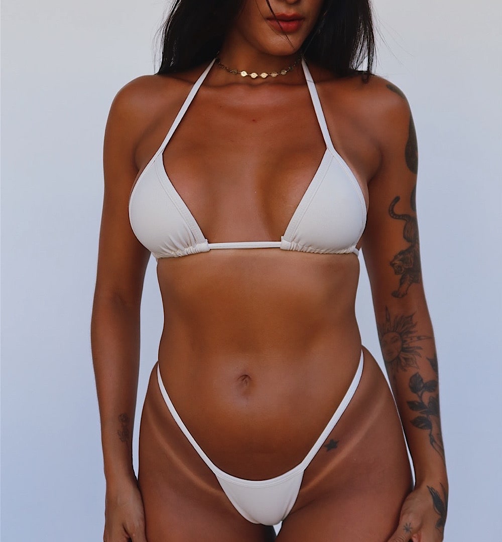 BIQUÍNI DE FITA CREME - Imagem 4